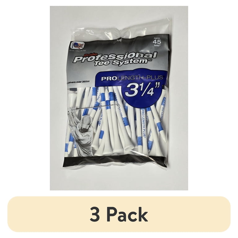PrideSports Professional Tee System 3-1/4", White, 45 Count photo 1
