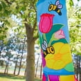 thumbnail image 6 of In The Breeze 4164 — Floral Bee 40-inch Windsock — Fun and Colorful Garden or Yard Decor, 6 of 8