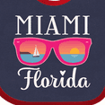 thumbnail image 4 of Inktastic Miami Florida Vacation Beach Trip Girls Baby Bib, 4 of 4