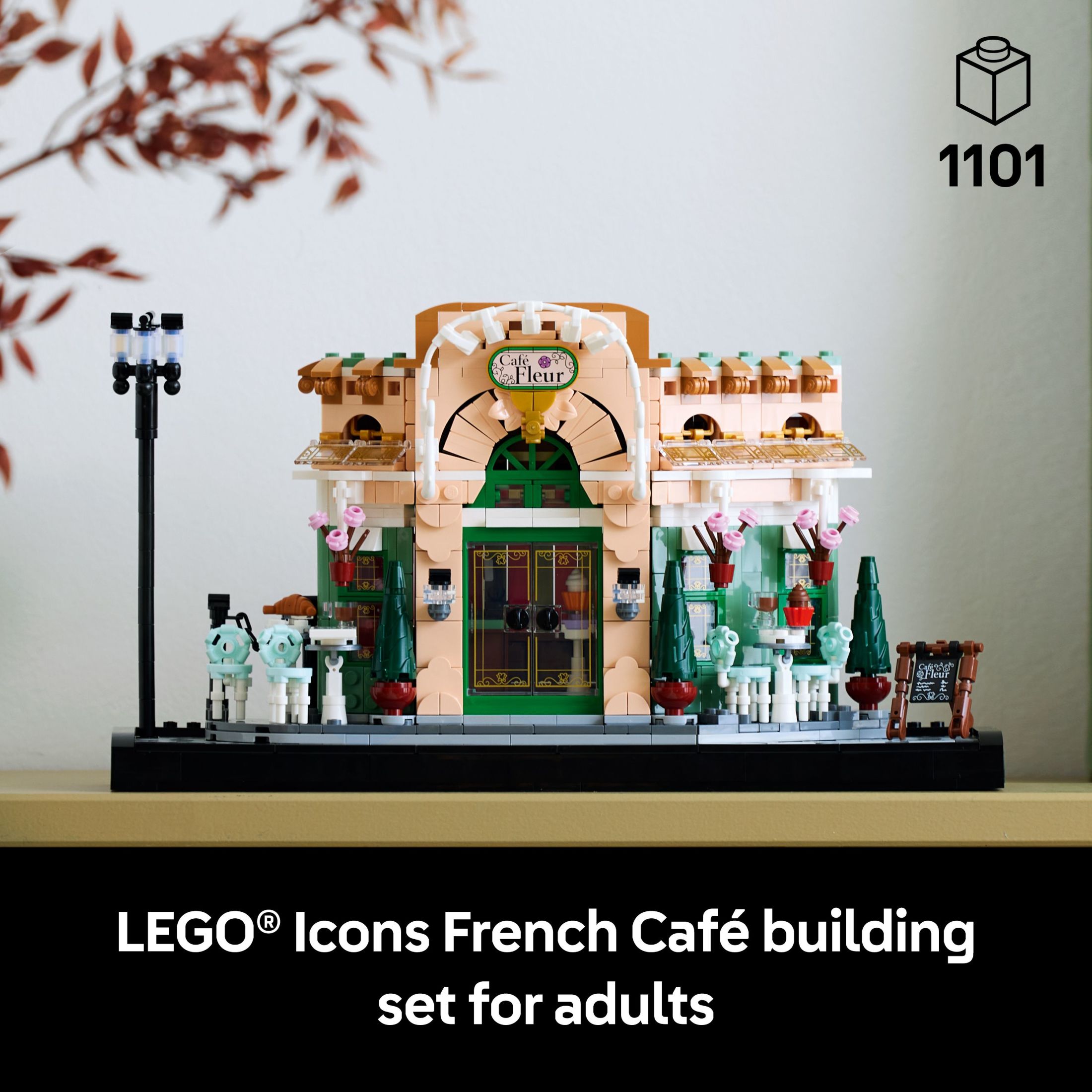 LEGO Icons Cafetería Francesa París Set de Construcción - Set de Manualidades para Adultos - Decoración Coleccionable para Dormitorio y Hogar - Exhibición para Hogar u Oficina - Regalo para Bodas o Novias - 10362 3
