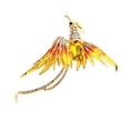 thumbnail image 2 of Fire-Bird Brooch Chest Pendent Fashion Jewelry Sparkling Brooches Rustproof Multicolored Lady Accessories Exquisite Yellow, 2 of 9