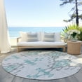 thumbnail image 6 of Addison Rugs Chantille Indoor/Outdoor Transitional Ikat Mint Washable Round Rug, 8' x 8', 6 of 6