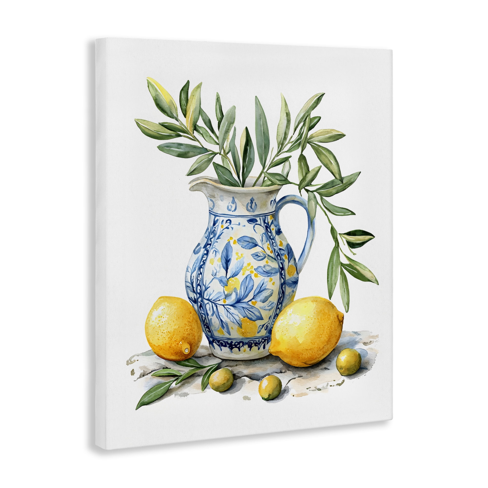 Stupell Industries Lemon & Olive Branch Still Life Canvas Wall Art, design by LSR Design Studio