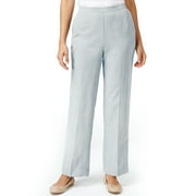 Alfred Dunner Northern Lights Women's Pants Silver Suede 6P