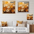 thumbnail image 4 of Designart "A Melody of Gold The Marigold s Beauty IV" Floral Floater Framed Wall Art Living Room, 4 of 7
