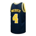 thumbnail image 3 of Men's Mitchell & Ness Chris Webber Navy Michigan Wolverines 1991/92 College Vault Player Swingman Jersey, 3 of 5