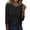 Black #068, variant on Ribbed 3/4 Sleeve Shirts for Women Slim Fitted Tight T-Shirts Crewneck Basic Tee Tshirt 2026 Fall Casual Tops Beige S