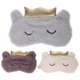 thumbnail image 3 of Light Blocking Sleep Mask Cute Animal Eye Mask Stress Relief For Students Purple Gold 20.00X11.00X1.00Cm Elastic Adjustable Strap 3Pcs, 3 of 4