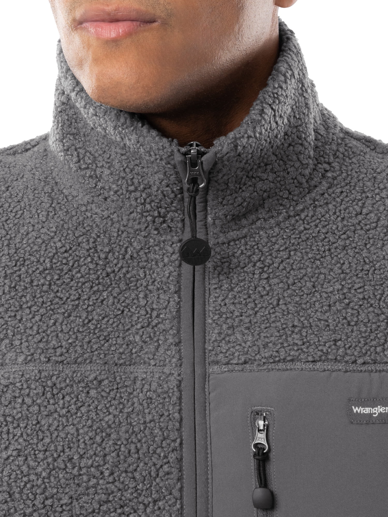 Wrangler Outdoor Men's & Big Men's Full Zip Burly Utility Hiking Sweater Vest, Size S-2XL
