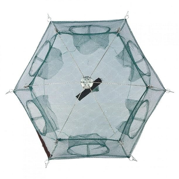 Gupbes Bait Trap Fishing Net, Folding Fishing Net, Folding For Black Carp Crab 6 Corner Closed 80cm