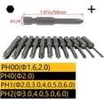 thumbnail image 4 of HUGFEGWE Screwdriver Bits Set 12pcs 1/4 inch Hex Shank Magnetic Phillips Screwdriver Bit 50mm Length S2 Screw Driver Kit Tools CJB91-24227, 4 of 4