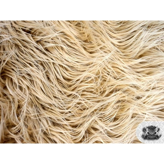 Mongolian Faux Fur Camel Fabric