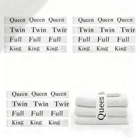 12 Pieces Bed Sheet Organizer Bands Bed Sheet Keepers Closet Organization Elastic Linen Labels for Bed Sheet Sets(Queen,King,Full,Twin)