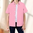 thumbnail image 6 of Kids Boys Button Down Shirts Pink Shirt for Boys Dress Shirt Boys Formal Shirt Boys Uniform Shirt 10-11 Years, 6 of 6