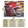 thumbnail image 2 of Manta de microfibra ultra suave de los Kansas City Chiefs, manta de microfibra de lujo para todas las estaciones, manta cálida para ropa de cama, sofá y viajes, 2 of 5