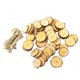 thumbnail image 3 of Juego De Rodajas De Madera Natural, Rodajas Redondas De Pino, Círculos De Madera Sin Terminar Con Orificio Para Colgar Para Pintar A Mano, Posavasos, Decoración De Festivales Yuarrent HA022326-00, 3 of 7