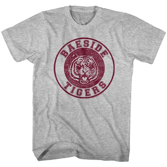 Saved By The Bell Comédie des Années 80 Sitcom Cercle Fierté Tigre de Bayside T-Shirt pour Adulte Tee