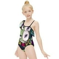 thumbnail image 5 of Cartoon Invader Zim One-Piece Swimsuit for Girls Adjustable One Shoulder Ruffled Swimwear Summer Beach Kids Bathing Suits Sizes 6-12Y, 5 of 7