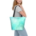 thumbnail image 2 of Fotbe Cyan Mint Marble Bolsa de Playa con Estampado, Bolsa de Hombro, Bolsa de Mano Espaciosa, Bolsa de Viaje Ligera, Bolsa de Compras Versátil, 2 of 6