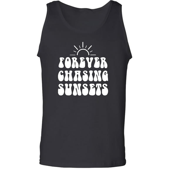 Forever Chasing Sunsets Adult Tank Top