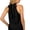 Black, variant on Womens Tank Tops Halter Neck Top Casual High Neck Sleeveless Tshirt Beach Vacation Loose Fit Shirt Top Khaki