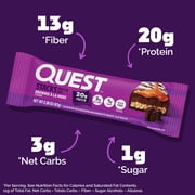 Quest Stacks Protein Bars, Brownie a la Mode Flavor, 20g of Protein, 4 Count