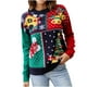thumbnail image 1 of Suéter de punto Fridja de manga larga con cuello redondo y diseño de copo de nieve y árbol de Navidad (S, M, L, XL), 1 of 1