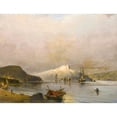 thumbnail image 3 of Constantinos Volanakis 18x15 Black Modern Framed Museum Art Print Titled - A Coastal Bay, 3 of 5