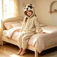 thumbnail image 4 of Kids Onesie Animal, Flannel One Piece Hooded Jumpsuit Romper, Children Christmas Blanket Hoodie, Cute Plush Baby Clothes, 4 of 5
