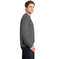 thumbnail image 4 of Gildan Crewneck Sweatshirt | Men, Women L Size Casual Long Sleeve Charcoal Sweatshirt - 8 oz, 50/50 Cotton/Polyester, 4 of 6