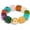 Bead bracelet-colorful, variant on Multicolor Chunky Beaded Bracelet for Women Bold Acrylic Resin Stretch Bracelet Summer Beach Statement Bracelets Trendy Elastic Bangle Jewelry