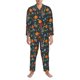 thumbnail image 3 of Balery Autumn with Pumpkins Pijama para Hombre de Dos Piezas con Manga Larga, Conjunto de Dormir y Descanso Suave con Bolsillos-Small, 3 of 7
