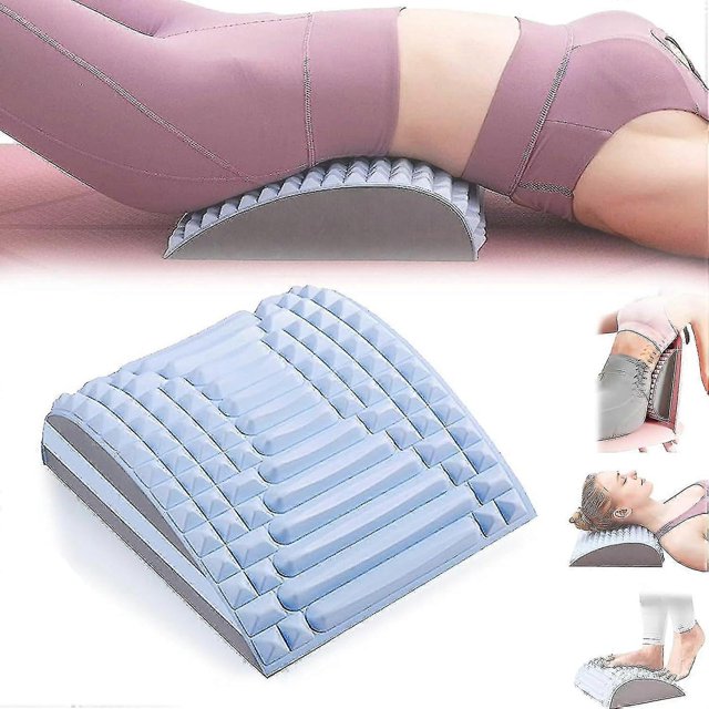 Back Stretcher Pillow - Back Pain Relief Treatment Stretcher Lumbar Support Massage, Posture Corrector Traction Device Sciatica Pain Relief
