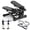 Black, variant on SHOUFTW  Portable Twist Stepper with Resistance Bands – Adjustable Home Fitness Stair Stepper for Full-Body Workouts, Sliver