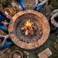 thumbnail image 2 of FEBTECH - 12" Round Fire Pit Grate with 4 Legs | Heat Resistant | 3" H | | Heavy Duty Log Grate to Improve Airflow for Campfire, Bonfire & Backyard | Firepit Accessory for Outside | Fireplace Grate, 2 of 9