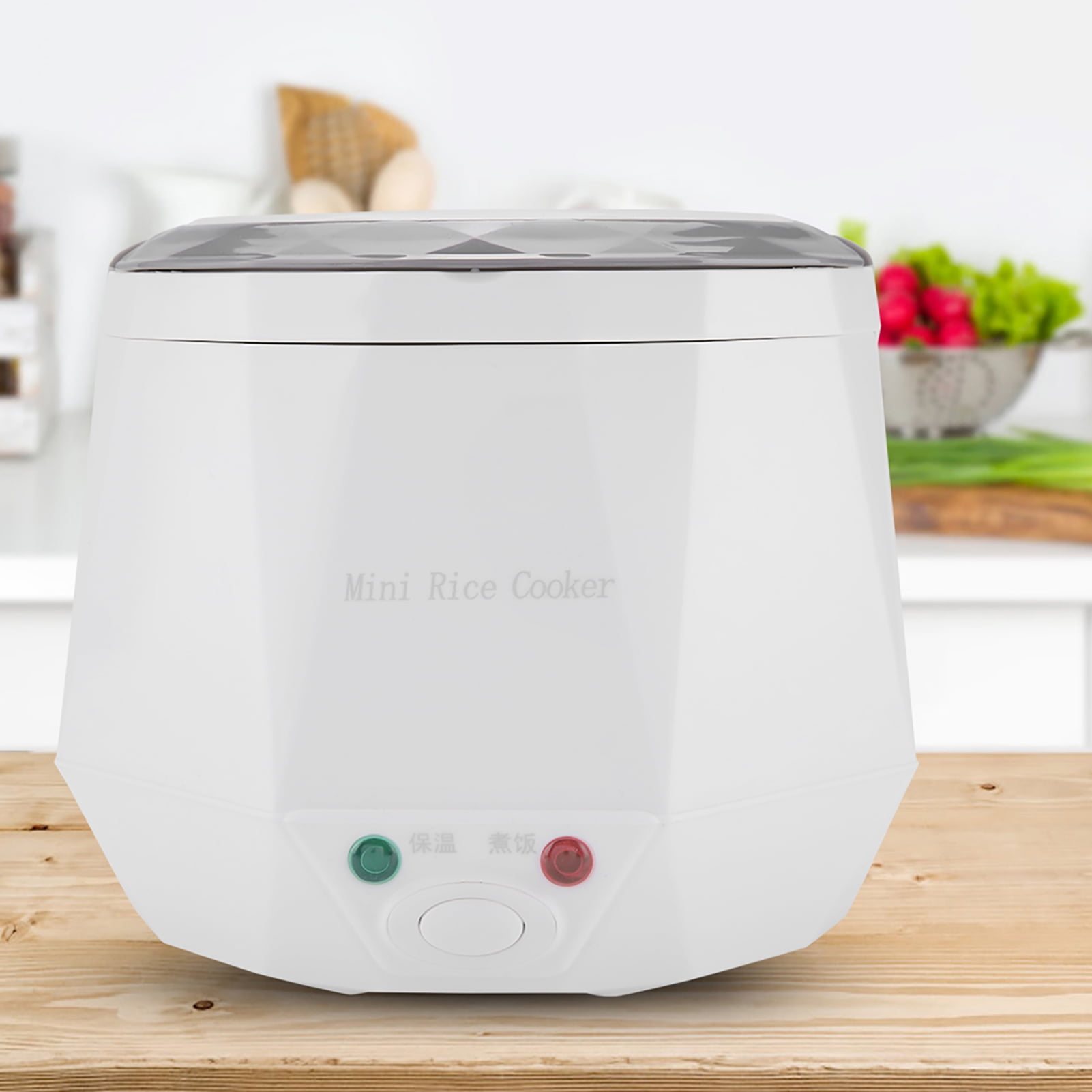 Nieyigj 1.6L Mini Electric Rice Cooker for 24V Trucks, White - Portable 140W Multi-Cooker Food Steamer for Single Person (7.1 inches / 18 cm)