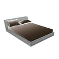 thumbnail image 2 of Ambesonne Ombre Fitted Sheet & Pillow Sham Set, Digital Chocolate, Queen, Brown and White, 2 of 2