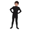 thumbnail image 1 of Mono Invisible en Negro Mono Elástico con Mono Elástico para Niños S Hugo traje del mono de los cabritos, 1 of 10