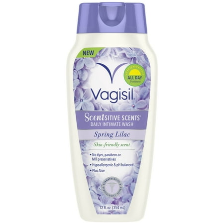 Vagisil Scentsitive Scents Daily Intimate Vaginal Wash, Spring Lilac Scent, 12 Fluid Ounce