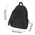 thumbnail image 3 of HJYCHN Girl Backpack Wing Decor Solid Color Daypack Back to School Supplies for Kids Lightweight School Backpack for Boys Black, 3 of 4