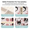 thumbnail image 2 of PhooArto Small Jewellery Box, Cute Dog Paw Pattern Portable Travel Mini Jewelry Case for Women Leather Ring Organizer, 2 of 5