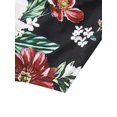 thumbnail image 3 of Sunloudy - Camiseta larga con cuello henley para mujer, camisetas de manga corta con estampado de flores, rayas, llamas y oro Sunloudy  S M L XL XXL, 3 of 8