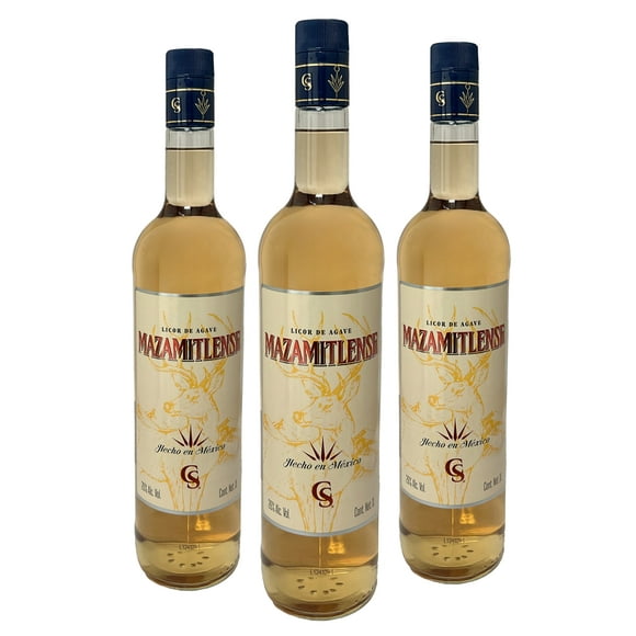 Tripack Licor de Agave Mazamitlense Oro 1000 Ml