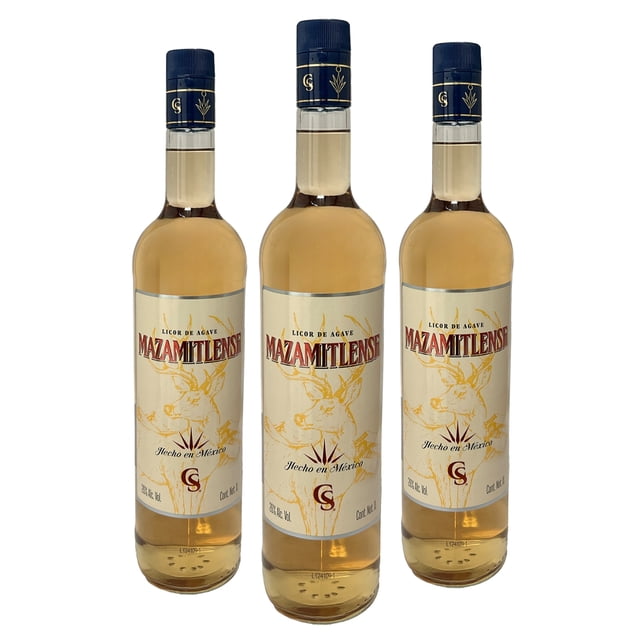 Tripack Licor de Agave Mazamitlense Oro 1000 Ml