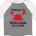 thumbnail image 4 of Inktastic Someone on Topsail Island Loves Me Boys or Girls Long Sleeve Baby Bodysuit, 4 of 5