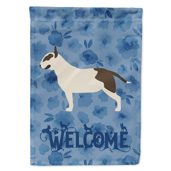 Carolines Treasures CK6205GF Bull Terrier Welcome Flag Garden Size Small multicolor