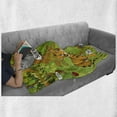 thumbnail image 6 of Educational Soft Flannel Fleece Throw Blanket, Jungle Animals Colorful Funny Hand Drawn Style Zoo Nature Tropical Wildlife, Cozy Plush for Indoor and Outdoor Use, 50" x 70", Multicolor, by Ambesonne, 6 of 6