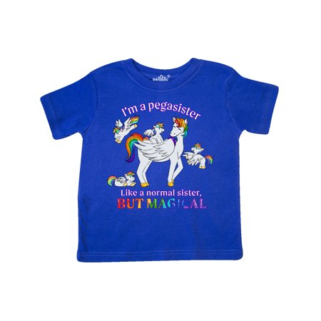 

Inktastic I m a Pegasister Like a Normal Sister but Magical Gift Toddler Boy or Toddler Girl T-Shirt