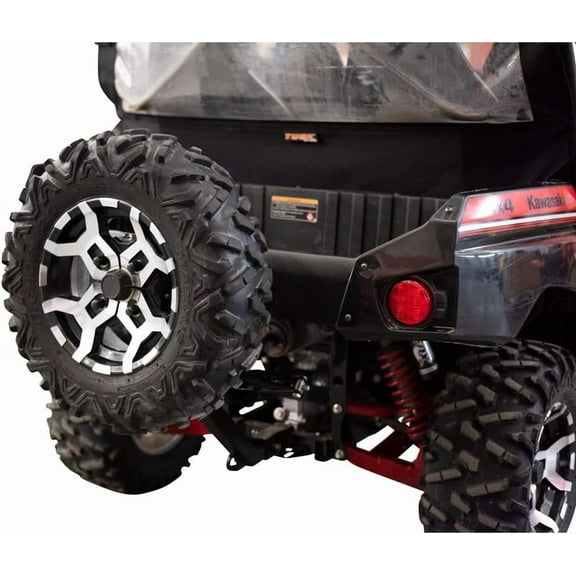 Tusk Hitch Mounted Spare Tire Carrier Compatible with Kawasaki Teryx4 800 2014-2025