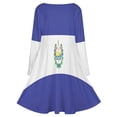thumbnail image 5 of El Salvador Flags Long Sleeve Dresses For Women Vintage Elegant Party Dress Oversized V-neck Dress S-8XL, 5 of 7